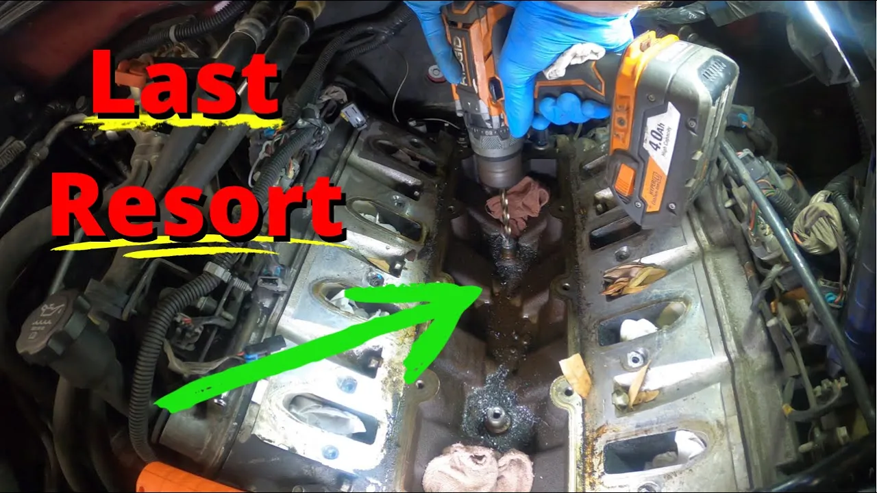 Had to DRILL the engine block. NIGHTMARE Diag! LS 5.3 Check engine!