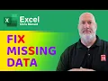 Excel - 3 ways to fix Missing Data