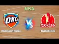 Oklahoma City Thunder vs Houston Rockets Live Score USA NBA
