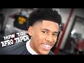 BARBER TUTORIAL AFRO TAPER EASY FOR BEGINNERS