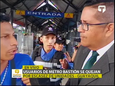 Usuarios de Metro Bastión se quejan por escasez de unidades - Guayaquil