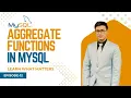 MySQL Aggregate Functions SUM AVG COUNT MIN MAX MySQL Tutorial in Hindi Urdu EP12