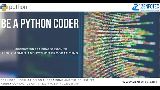 Linux Administration and Python Programming Tutorials for Beginners Python Tutorials Zenfotec