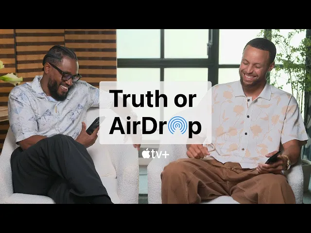 Stephen Curry and Ryan Coogler Play Truth or AirDrop
