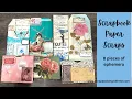 STARTING OUT SLOW AND EASY 8 PIECES USING UP SOME SCRAPBOOK SCRAPS