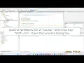 Apache NetBeans IDE 21 Tutorial - Short Cut Key