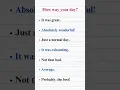 Download Lagu Common English Responses to 'How Was Your Day?' | Learn Natural and Simple Day-to-Day Phrases