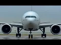 Emirates Airline 777-300 Arrival and Pushback ✈️🌨️