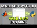 Build Web Apps with MATLAB Python in 3 Minutes