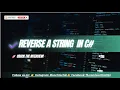 Reverse a String in C