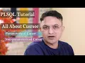 PLSQL Tutorial Cursor in oracle database Parameterized non-Parameterized cursor