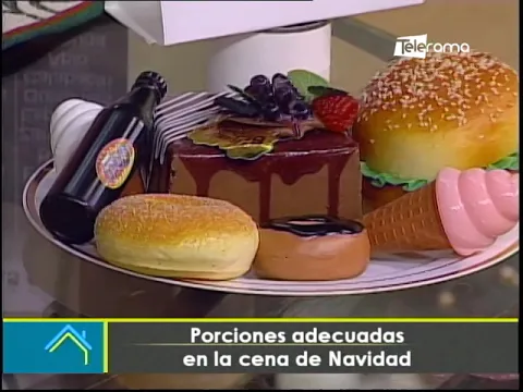 Porciones adecuadas en la cena de Navidad