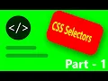 CSS Selectors - Part 1
