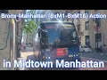 BxM1 BxM2 BxM3 BxM4 BxM6 BxM7 BxM8 BxM9 BxM10 BxM11 BxM18 Bus Action in Midtown NYC