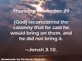 Thursday November 29