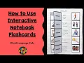 Spanish Interactive Notebook Flashcards - How to Use Them