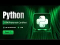 Python Course 2025 IITM Pravartak Certified Tutorial Part 1 HCL GUVI
