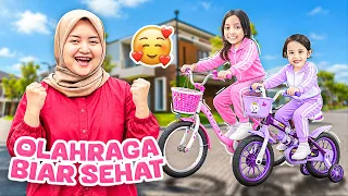 Olahraga dulu yuk! 😍 Bunda Leika Lexie hidup sehat ❤️