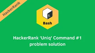 HackerRank Uniq Command problem solution Linux Shell problems solutions Programmingoneonone
