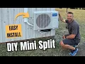 Complete Mr Cool Mini Split DIY installation