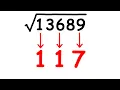 How to Calculate the Square Root of Any Number Digit by Digit Method