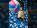 Pinguin is playing in the ball pit and slides ⚽🧸 #duploku #cute
