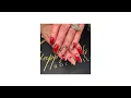 Cat eyes nails designed with Christmas Holy leaves I Nails Art I Nail Design