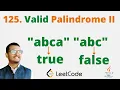 680 Valid Palindrome II - Java Leetcode Hindi