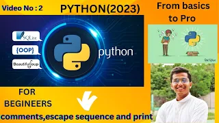 Python for Beginners Part 2 comments print escape sequence character The Fun Way to Learn Python
