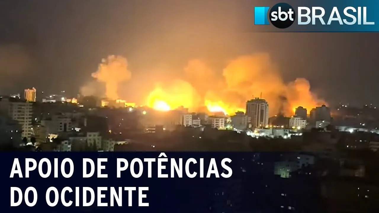 Estados Unidos garantem ajuda aos aliados israelenses | SBT Brasil (09/10/23)