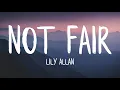 Download Lagu Lily Allen - Not Fair (Lyrics)