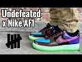 Nike Air Force 1 x Undefeated Pink Prime Multicolor Review On Feet