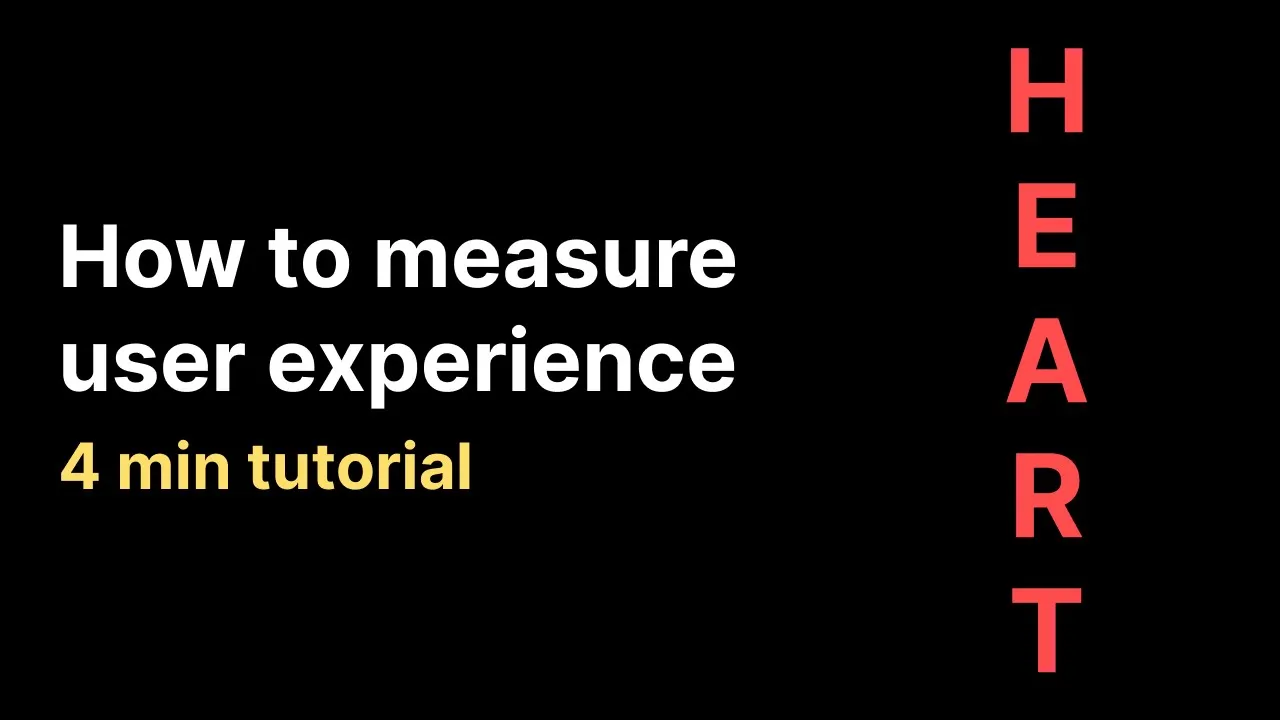 How to measure user experience | Google HEART framework