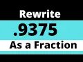 9375 as a fraction
