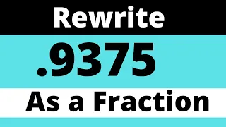 9375 as a fraction
