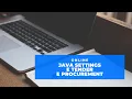 java settings for e tender and e procurement
