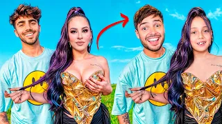 IMITÉ YOUTUBERS con MIS HERMANITAS por 24 HORAS