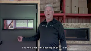 DIY Hunting Blind Door and Window with Offset Hinge