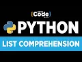 Advanced Python Programming List Comprehension In Python Python Programming Simplilearn