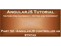 AngularJS controller as syntax