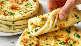 This Flatbread Puffs Up Like a Balloon! No Oven Needed