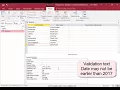 Creating validation rules