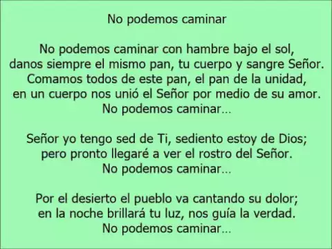 Download MP3 No podemos caminar Pista