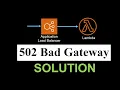 Fix ALB Lambda 502 Bad Gateway Error