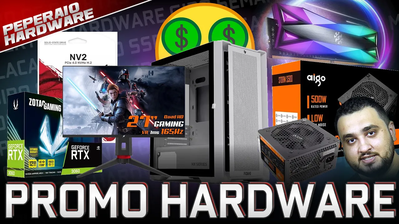 GIRO DE OFERTAS - RX 6800 XT R$ 3600 e RTX 3070 Ti R$ 2900, Promo no Mercado Livre, SSD e RAM caiu!