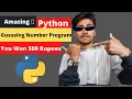 Number Guessing Game Pyhton In Hindi Python Project For Begainners Guessing Number Game In Python