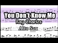 Download Lagu You Don't Know Me Alto Sax Sheet Music Backing Track Play Along Partitura