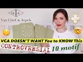 Van Cleef Secret about MOP 10 Motif MOP Hammered Gold Necklace VCA Vintage Alhambra Pendant Unboxing