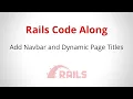 Add Navbar and Dynamic Page Titles