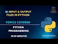 Input Output Files in Python